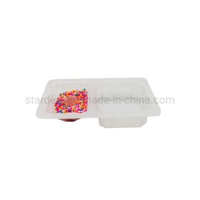 Custom Disposable PP Blister Sauce Mini Plastic Divided Food Tray