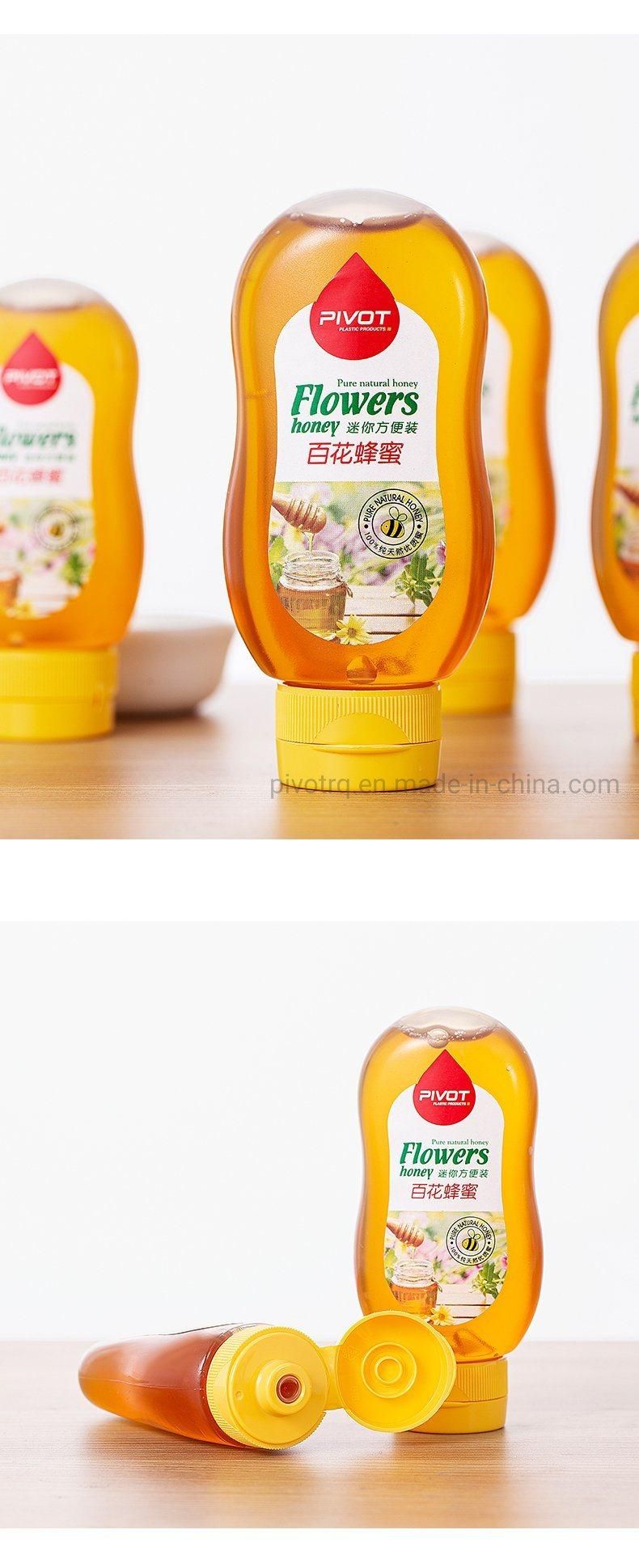 100g Small PP Plastic Squeeze Honey Bottle with Flip Cap