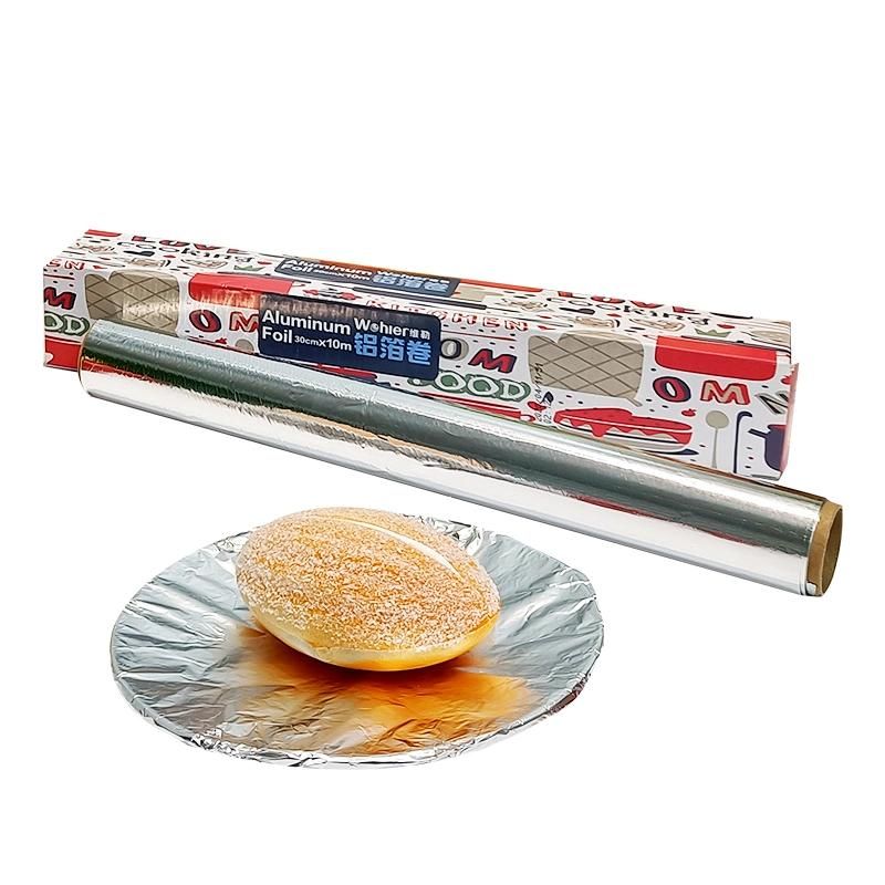 Food Grade Household Catering Aluminum Foil Roll for Food Packaging Cooking Frozen Barbecue Aluminum Foil