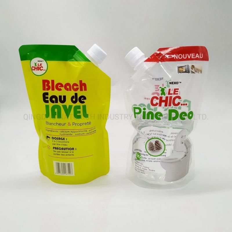 Spout Bag for Bleach Eau De Javel with Handle