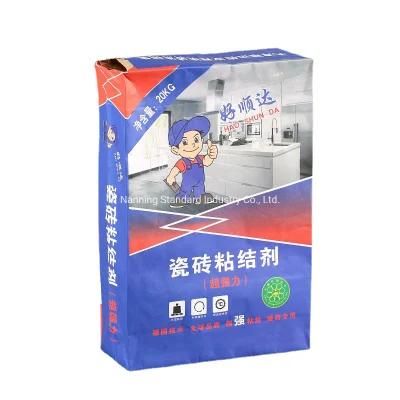 Flexo Printed White Paper Cement Valve Bag 20kg 50kg Cement Sack Bag