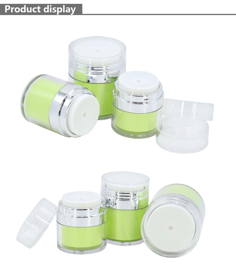 15g 30g New Color Cream Airless Lotion Jar Makeup Press Lotion Containers