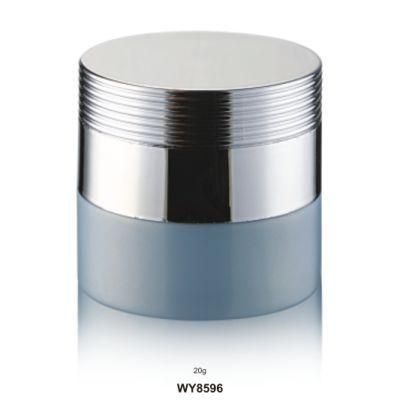 Winpack Popular Product Empty 50ml Glass Cosmetic Cream Jar with Shiny Silver Cap Wholesale