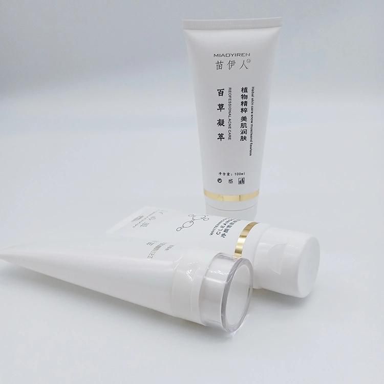 Cosmetic Manufacturing Plastic Tubes with Screw Cover for Hand Cream