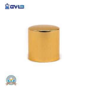 Custom Logo Metal Screw Top Gold Metalized Bottle Aluminum Plastic Caps