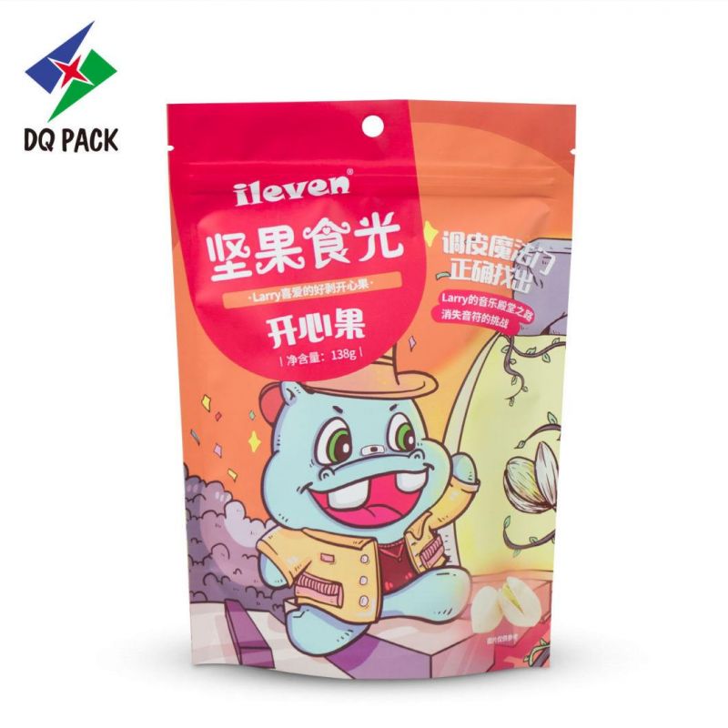 Dq Pack Best Quality Customized Doypack Pouch Zipper Pouch with Laser Line Plastic Bag Snack Food Packaging