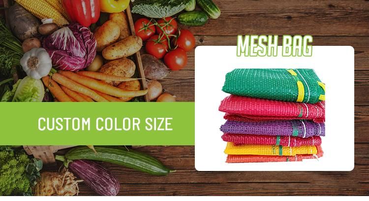 China Factory PP Leno Mesh Bags Manufacturer Vegetable Onion Potato Fruit Packaging Date Leno PE Net PP Mesh Bag