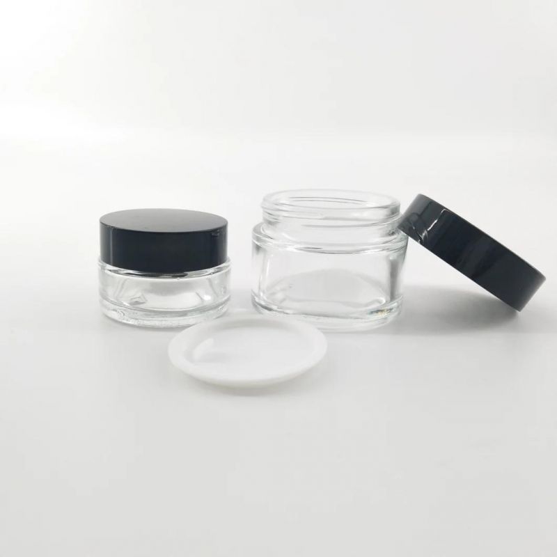 20g 30g 50g Skin Care Luxury Crystal Glass Cosmetic Bottle Empty Cream Packaging Bottle with Lids