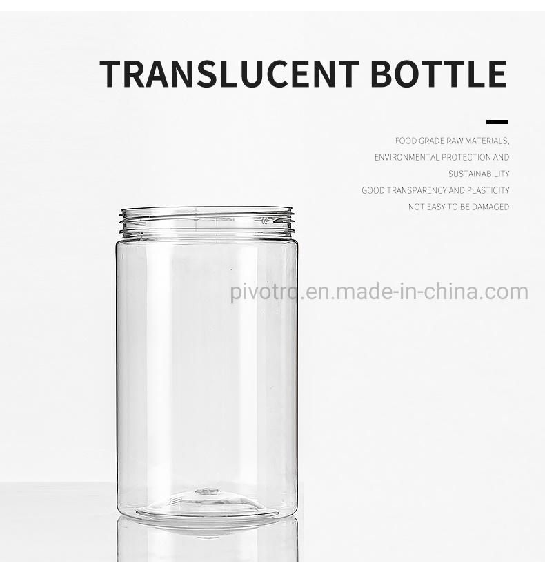 500ml Pet Bottle Plastic Jars Food Cans with Lift Cover