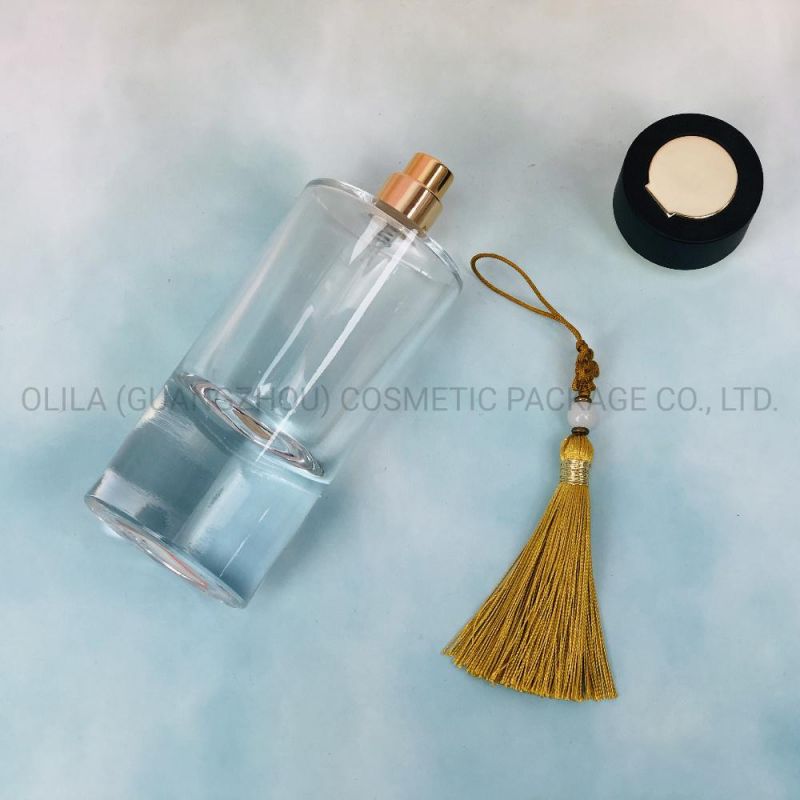 Wholesale Perfume Bottle Glass 100ml Perfume Bottle Package with Tassels