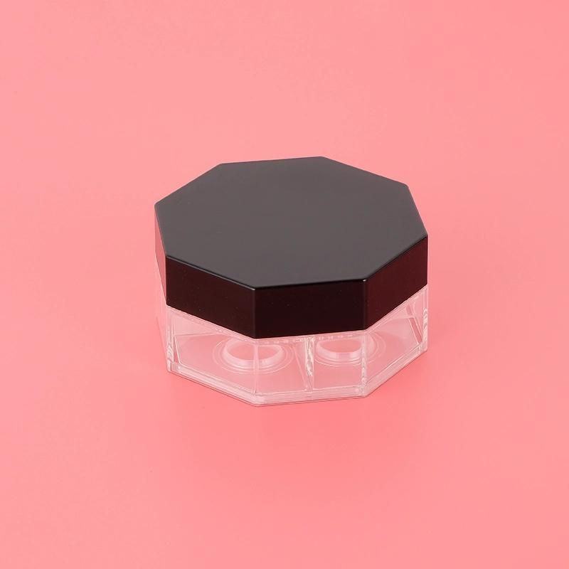 Wholesale Customized 20g Empty Plastic Round Loose Powder Jar Cosmetic Case