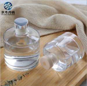 Transparent 150ml Cylinder Round Perfume Bottle with Cork for Air Freshener