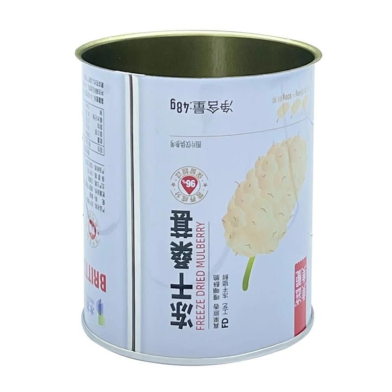 8110# Customize Food Grade Round Tin Can for Food Packaging