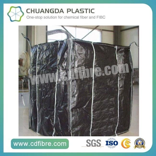 Black FIBC Ton Jumbo Container Big Bag with Baffle Inside