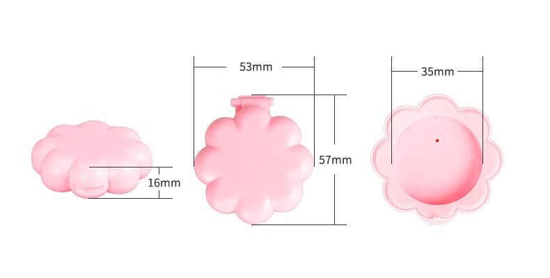 New Design Flower Shape Cosmetic Container Compact Powder Case Foundation Case Pressed Powder Case for Packaging