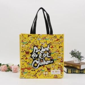 Custom Plastic Woven Color Printing Bag with Handle