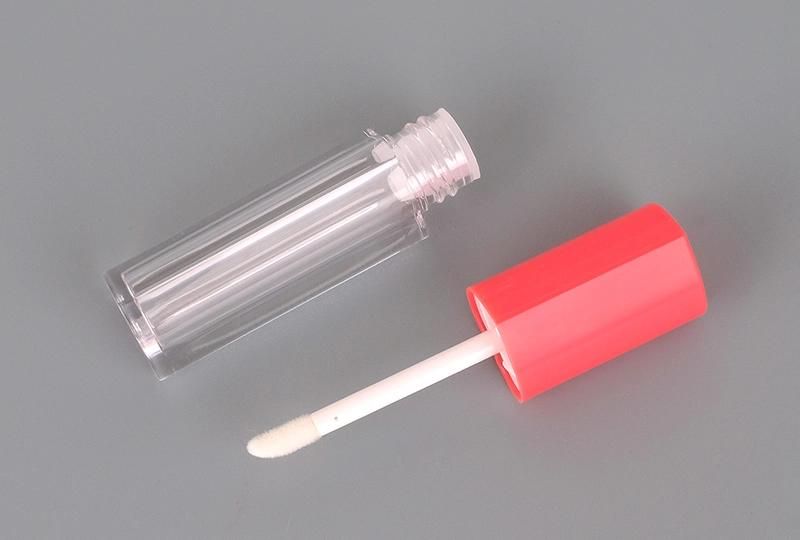 Empty Heart Lid Lipgloss Bottle Pink Lipstick Top Unique Lip Gloss Tubes Round Liptint Bottle with Applicator