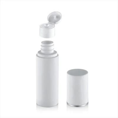 Empty Custom White Plastic Cosmetic Bottle for Cream Packaging with Screw Cap 50ml