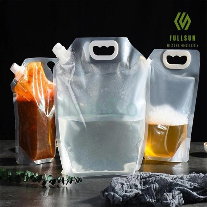 Food Packaging Bag Coffee Tea Die-Cut Handle Drink Juice Beer Seasoning Sauce Vacuum Nozzle Plastic Bags