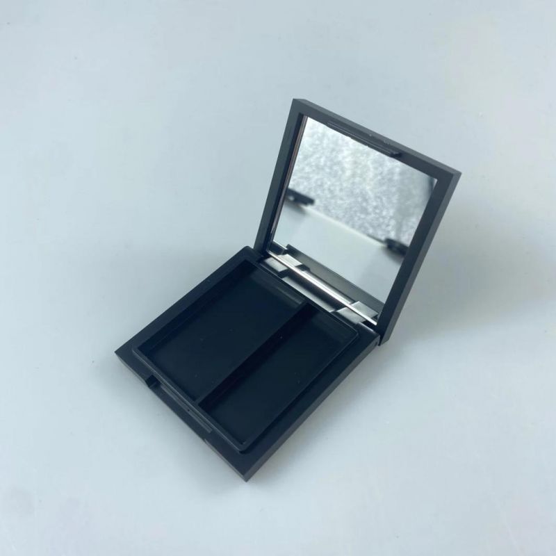 Eye Shadow Box with Mirror Square Hole High Gloss Honey Powder Blush Box Packing Material