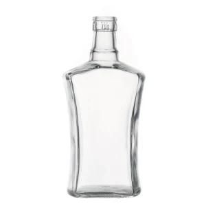 Household Top Grade Empty Clear Round Reusable Glass Beverage Bottle 350ml