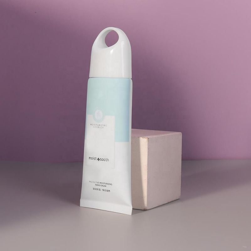 Plastic Soft Cream Tube Flat Oval Shape with Cosmetic Packaging