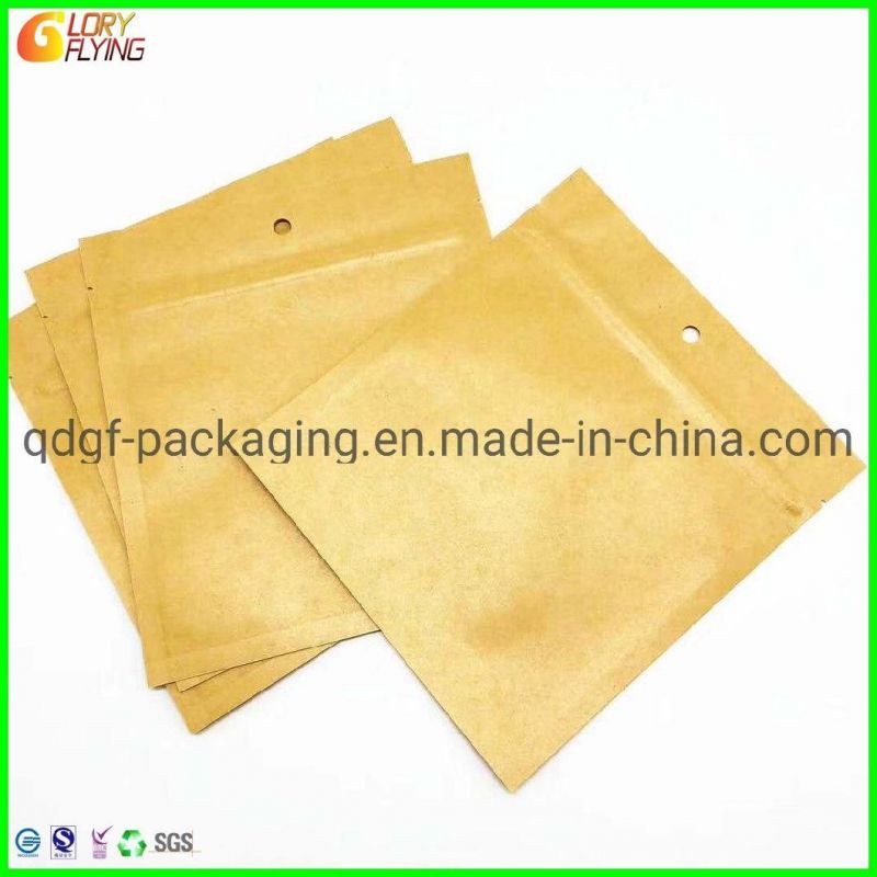 Biodegradable Kraft Paper Plastic Packaging Bag From Supplier