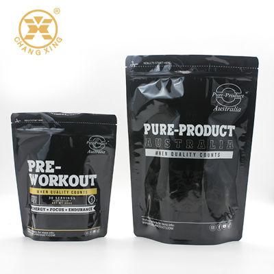 Custom Logo Mylar Zipper Peanut Dried Food Aluminum Foil Whey Protein Supplement Powder Packaging Bags