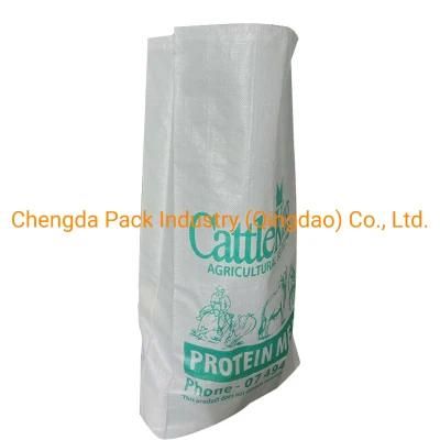 Whosale Laminated 25kg 50kg Color Trip White PP Sacks Woven PP Bags