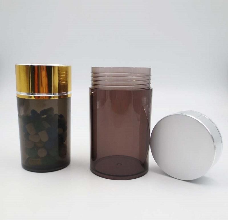 Factory Sale Acrylic Clear Empty Plastic Medicine Capsule Pill Bottle for Healthy Care
