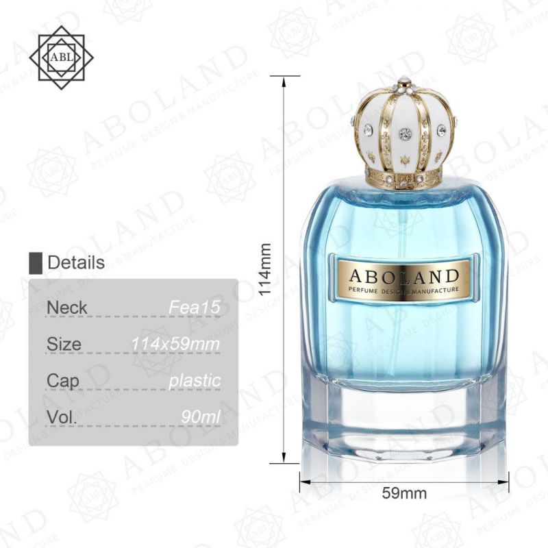 High Quanlity Empty Perfume Bottle 90ml Transparent with Cap