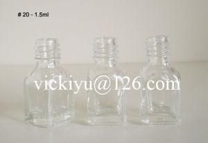 1.5ml High Quality Nail Polish Glass Bottle with Screw Top