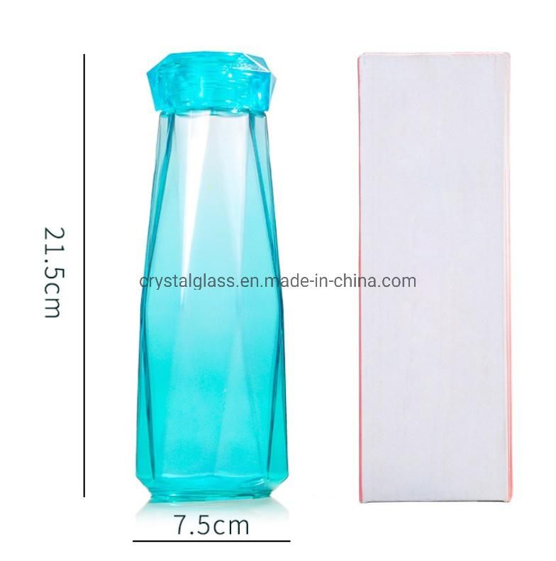 Wholesale Promotion Gift Sport Water Glass Bottle and Beverage Bottle Glassware 500ml