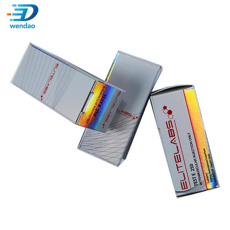 Liquid Glass Bottle Vial Box Labels Pharmaceutical Glass Vial Labels and Boxes