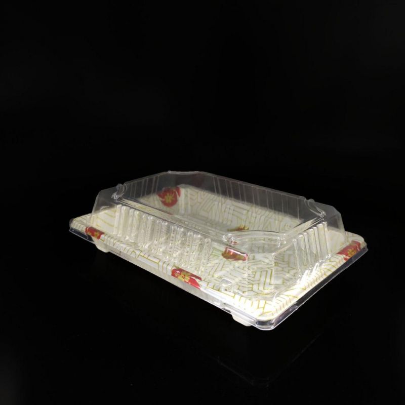 Custom Supermarket Take Away Container Sushi  tray Packaging Food Box