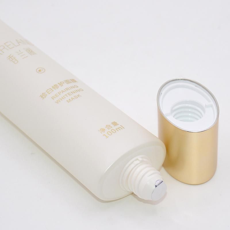 Empty Soft White Frosted Packaging Cosmetic Matte Plastic Squeeze Tube