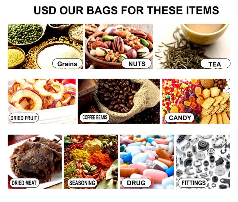 Stand up Zipper Pouch Mix Cashew Nut Dried Peanut Food Plastic Packaging Bag with Window