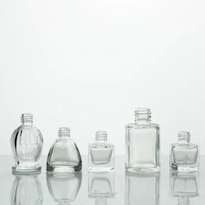 Clear Various Kind Shape Glass Nail Polish Glass Bottle with Brush Cap