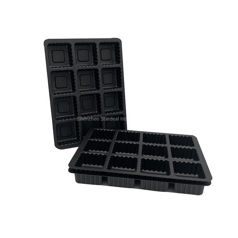 Disposable Customized Plastic Cavity Tray Chocolate Ball Plastic Insert Tray