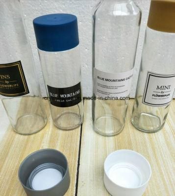 300ml Clear Glass Mineral Water Bottles with Plastic Cap