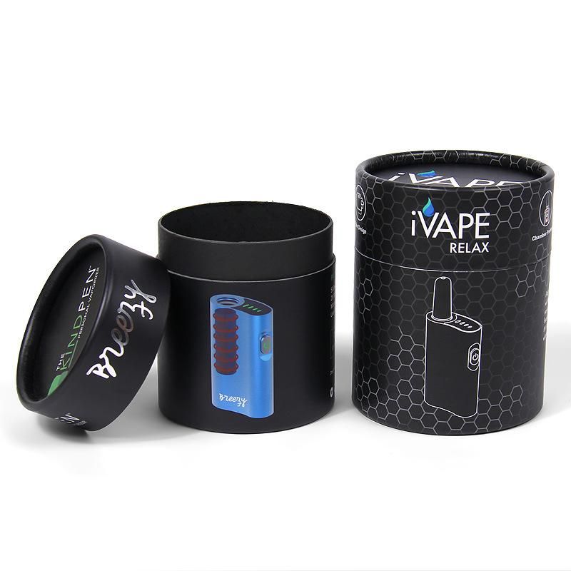 Factory Wholesale Custom Electronics Product Box Cylinder Paper Tube Electronic Cigarettes Packaging