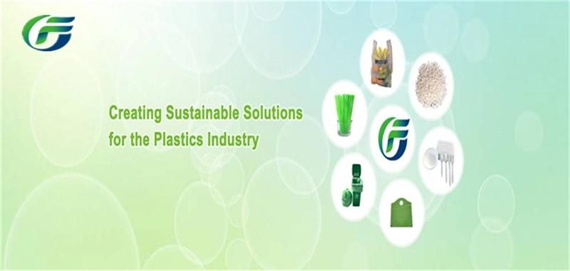 Biodegradable Retail Food Packaging Bagtote Compostable Supermarket Promotional Handle Plastic Bag