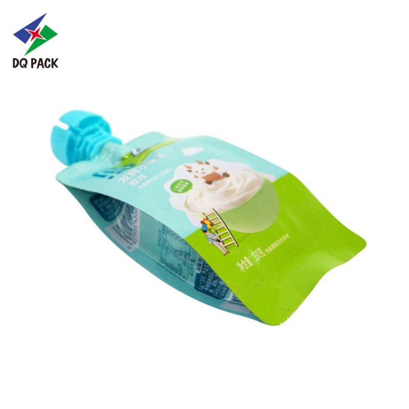 Spout Top Customized Juice Pouch Side Gusset Bag for Juice, Beverage, Puree and Jelly