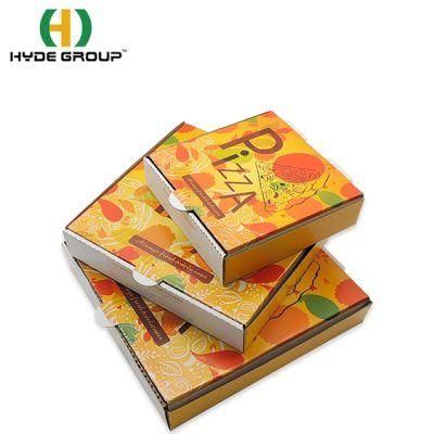 All Sizes Pizza Packaging Corrugated Board Paper Clamshell Box