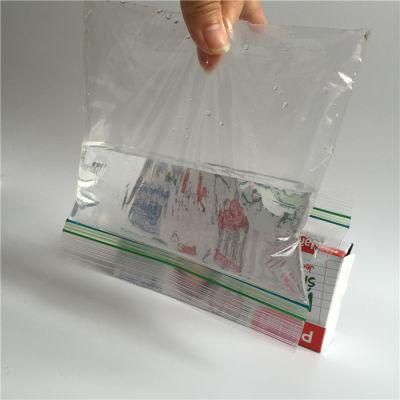 Factory Price Custom Printed Poly Self Closing Zipper Bag Clear Freezer Food Storage Plastic LDPE Zip Lock Bag