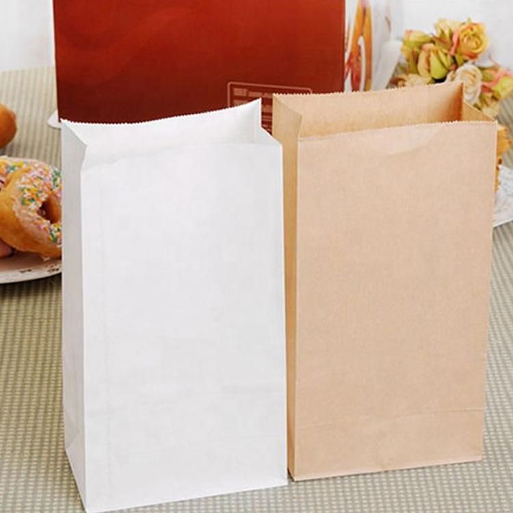 Wholesale Take Away Food Packaging Bakery Kraft Paper Bag