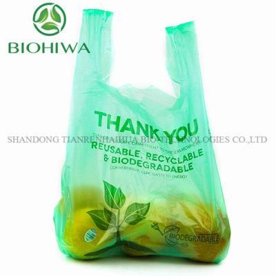 Add to Compareshare100% Biodegradable Compostable Plastic T-Shirt Shopping Bag Wholesale