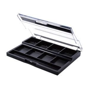 Empty Makeup Palette with Mirror, Organizer Case for Eyeshadow, Color Black