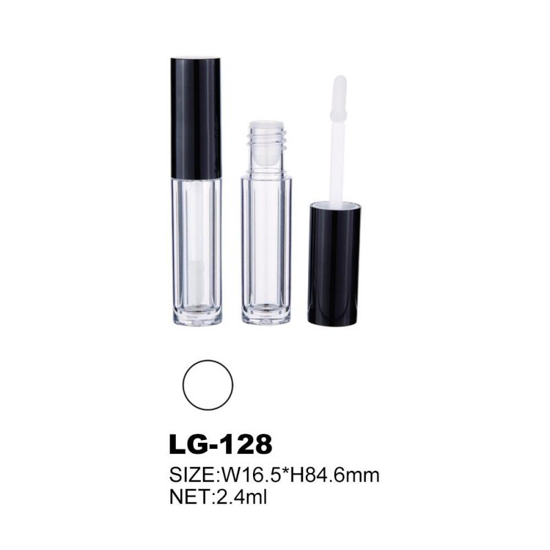 2.4ml Lip Gloss Tube Private Label Liquid Lipstick Tubes Empty Lipgloss Container with Brush