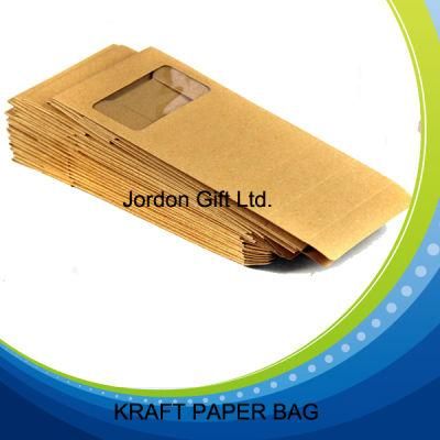 Food Packing Kraft Paper Bag with Window